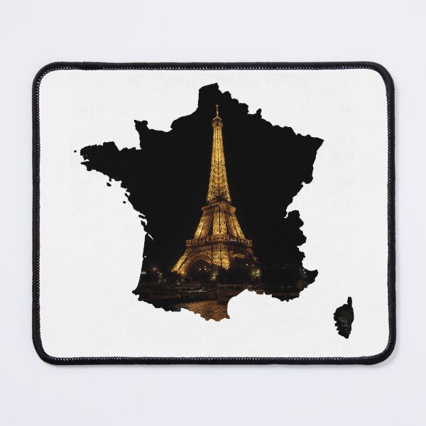 Item preview, France Map Eiffel Tower Paris Landmark Silhouette V5 designed and sold by Maroan93.