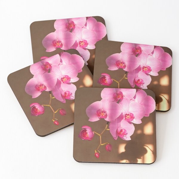 Item preview, Sunlit Pink Orchid Branch with Shadows designed and sold by pinkal.
