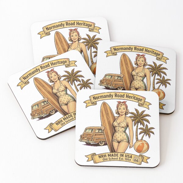 Item preview, Vintage surf style 1950s beach designed and sold by Normandy Road Heritage.