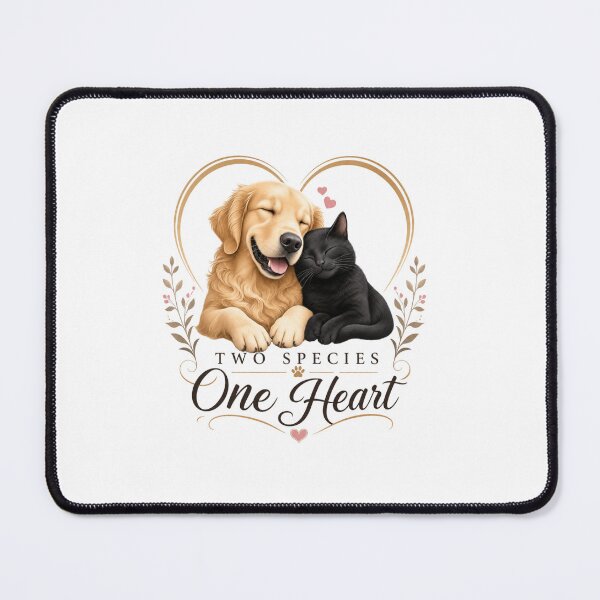 Item preview, Two Species One Heart Multi Pet Parent Kawaii T-Shirt designed and sold by Ashley critters.