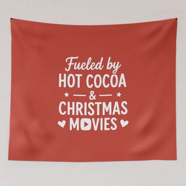 Item preview, Hot Cocoa & Christmas Movies – Festive Holiday Art designed and sold by Tklezardesigns.
