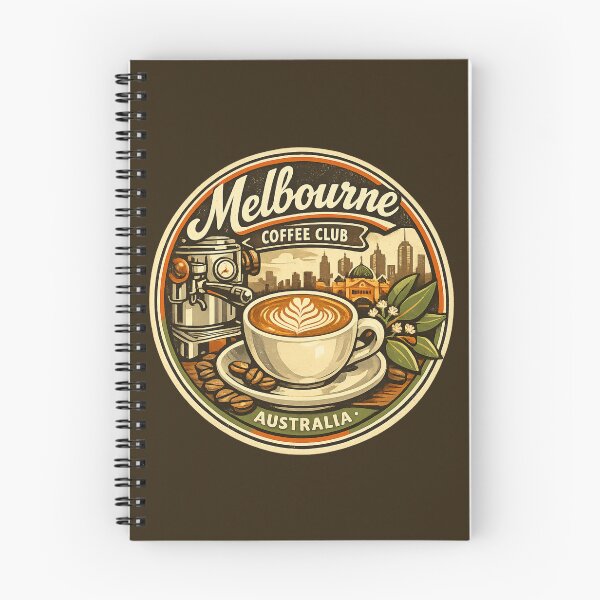 Item preview, Melbourne Coffee Lover Gift Vintage Flat White Australia Retro Café Design designed and sold by Globalcitytees.