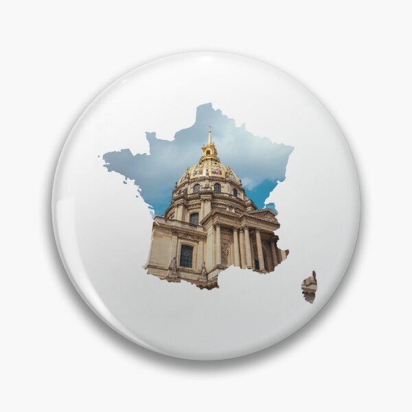 Item preview, France Map Les Invalides Dome Paris Architecture Silhouette designed and sold by Maroan93.