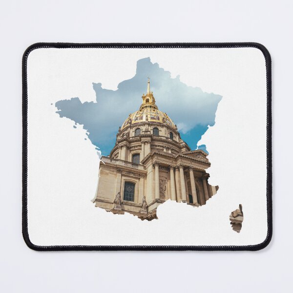 Item preview, France Map Les Invalides Dome Paris Architecture Silhouette designed and sold by Maroan93.