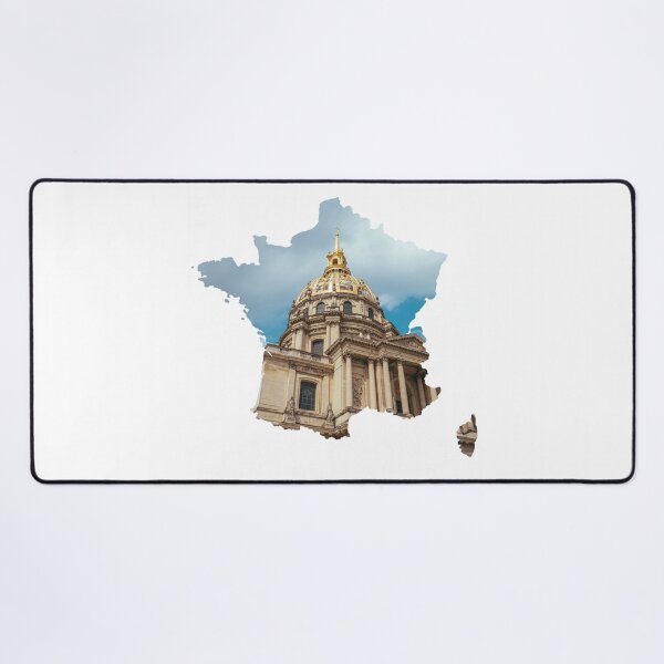 Item preview, France Map Les Invalides Dome Paris Architecture Silhouette designed and sold by Maroan93.
