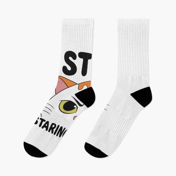 Item preview, Stop Staring At Me Cat T-Shirt | Funny Black Cat Graphic Tee | Cute Sarcastic Cat Lover Gift designed and sold by Charonde.