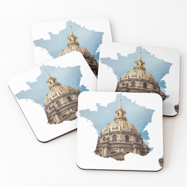 Item preview, France Map Les Invalides Dome Paris Architecture Silhouette V2 designed and sold by Maroan93.
