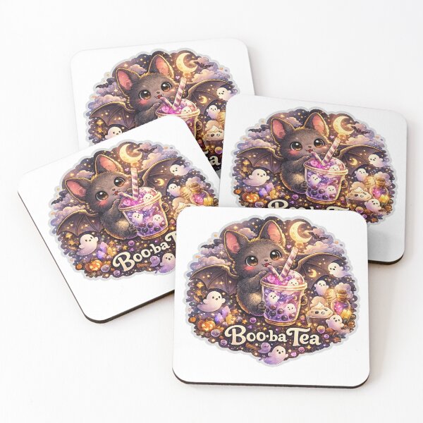 Item preview, Boo-ba Tea Cute Bat Bubble Tea Halloween Stickers designed and sold by RDcollections.