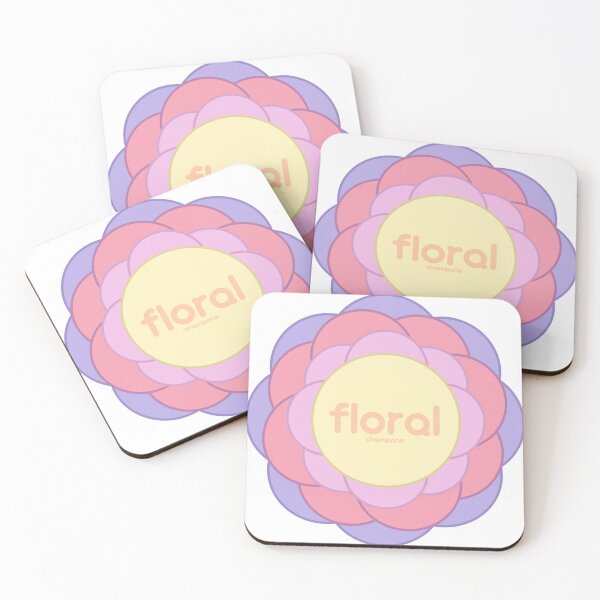 Item preview, Floral Champane Four Colour Flower designed and sold by Sketchyz.