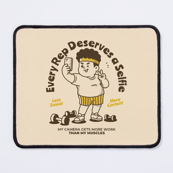 Item preview, Every Rep Deserves a Selfie Funny Gym Workout Selfie designed and sold by adipra.
