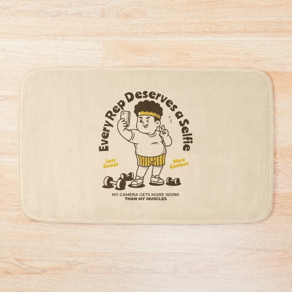 Item preview, Every Rep Deserves a Selfie Funny Gym Workout Selfie designed and sold by adipra.