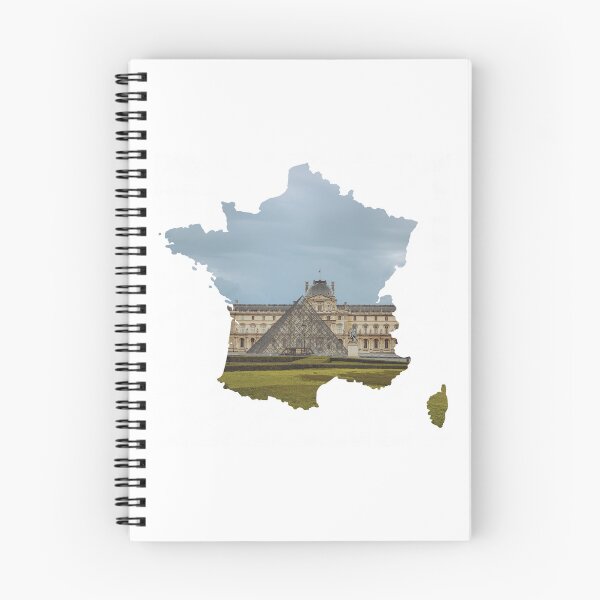Item preview, France Map Louvre Pyramid Museum Paris Silhouette designed and sold by Maroan93.