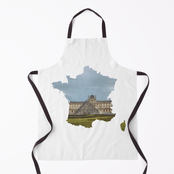 Item preview, France Map Louvre Pyramid Museum Paris Silhouette designed and sold by Maroan93.