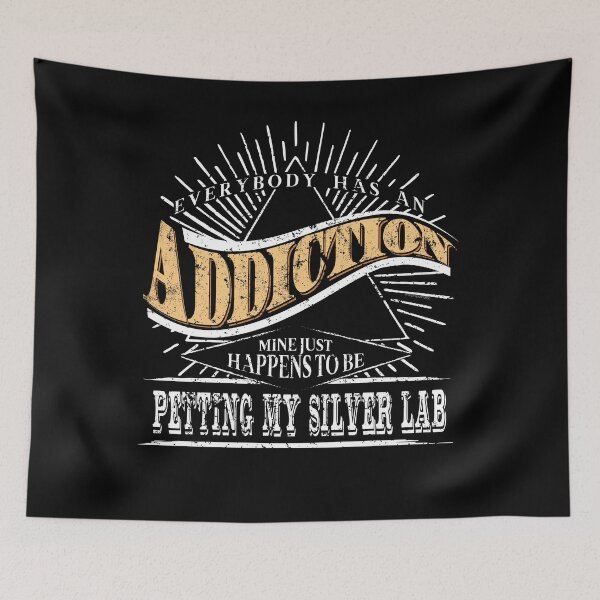Artikelvorschau, Sucht ist Silber Lab Shirt Geschenk Labrador Retriever Shirt entworfen und verkauft von shoppzee.