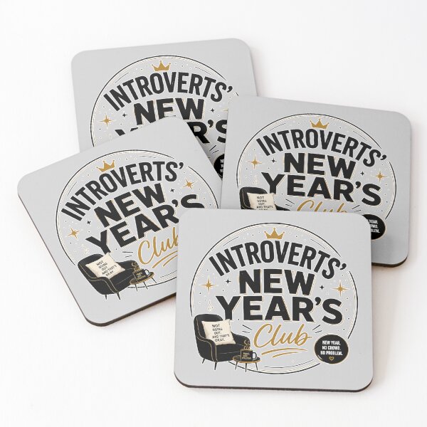 Item preview, Introvert's New Year's Club – Funny Introvert New Year Design designed and sold by TheStephanieRome.