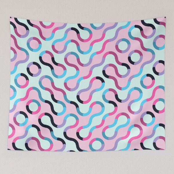 Item preview, Retro Wavy Geometric Pattern Candy designed and sold by TexSta.