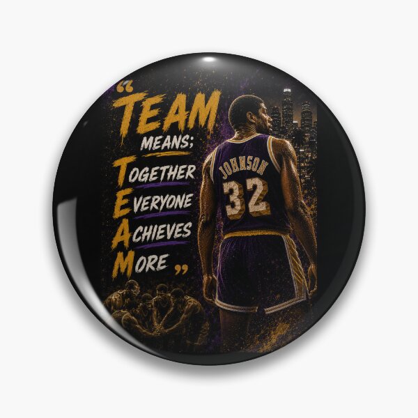 Item preview, "TEAM means; Together Everyone Achieves More" Magic Johnson designed and sold by BallerQuotes.