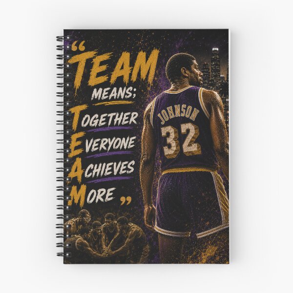 Item preview, "TEAM means; Together Everyone Achieves More" Magic Johnson designed and sold by BallerQuotes.