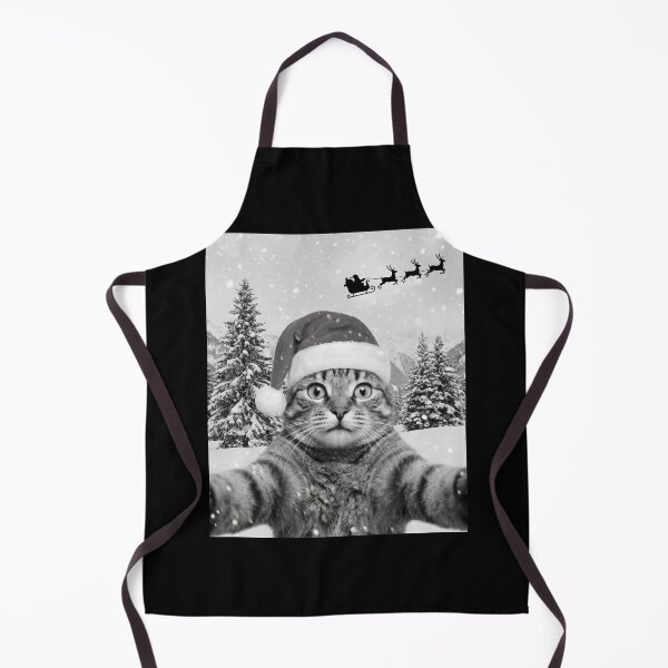 Item preview, Funny Santa Cat Selfie Christmas Winter Snow Cute Kitty T-Shirt designed and sold by ArcaneArtistry.