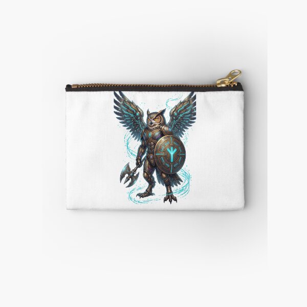 Item preview, Cyber Owl Warrior — Rune Shield Cyberpunk Art designed and sold by CalmFrameArt.