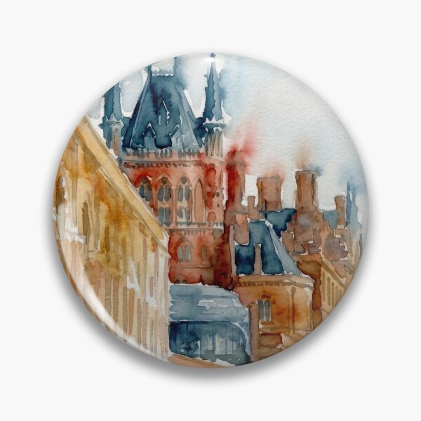 Item preview, St Pancras Station London Watercolor designed and sold by caracatita75.