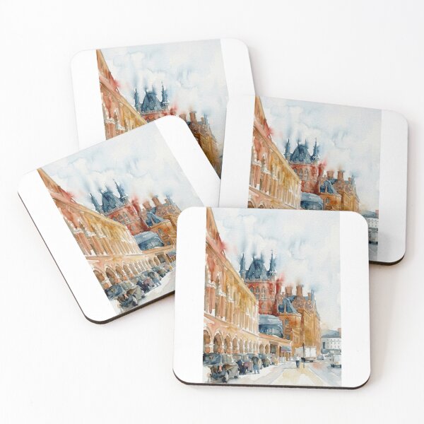 Item preview, St Pancras Station London Watercolor designed and sold by caracatita75.