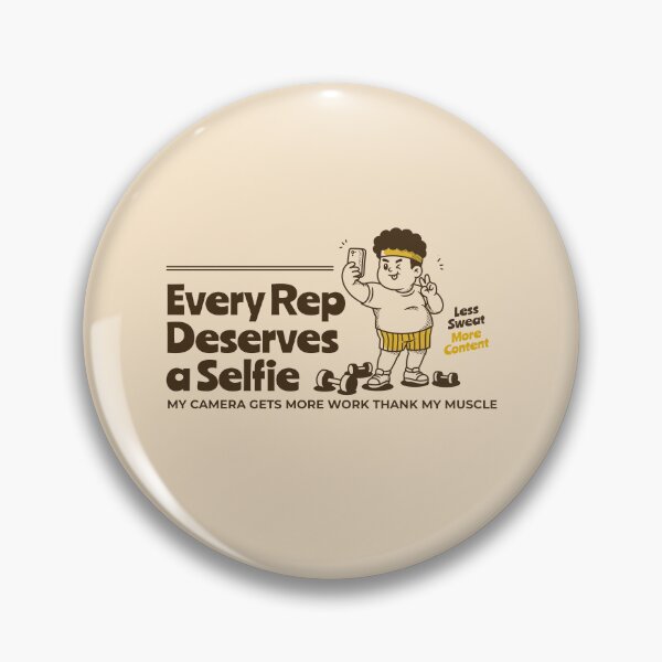 Item preview, Every Rep Deserves a Selfie Funny Gym Workout Selfie designed and sold by adipra.