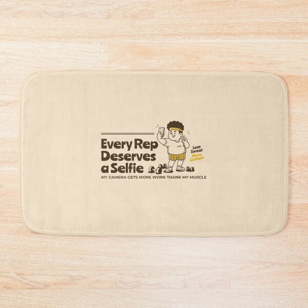 Item preview, Every Rep Deserves a Selfie Funny Gym Workout Selfie designed and sold by adipra.