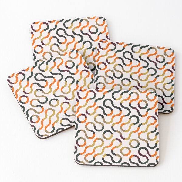 Item preview, Retro Wavy Geometric Pattern Autumn designed and sold by TexSta.