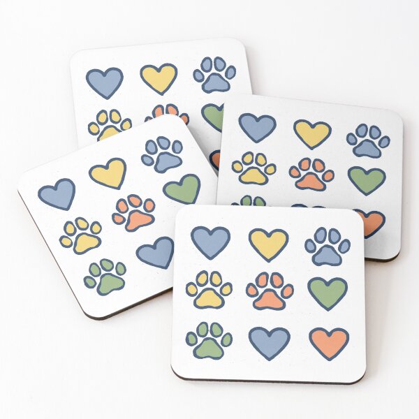 Item preview, Cute Paw Print & Heart Pattern – Colorful Pet Lover Design designed and sold by Gbriel3.