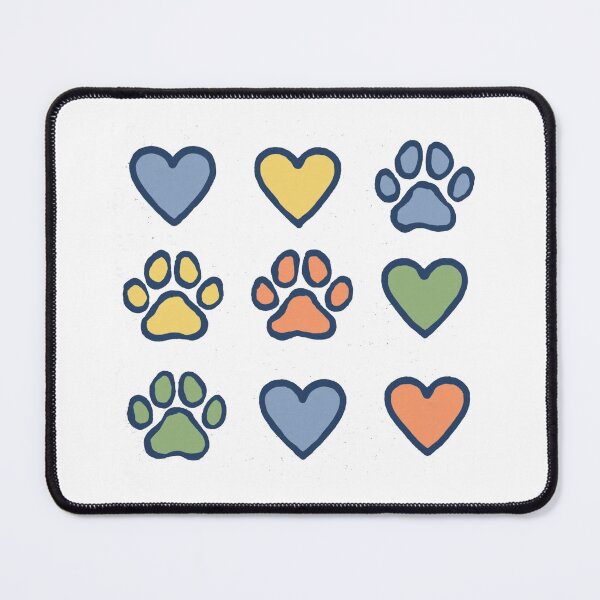 Item preview, Cute Paw Print & Heart Pattern – Colorful Pet Lover Design designed and sold by Gbriel3.