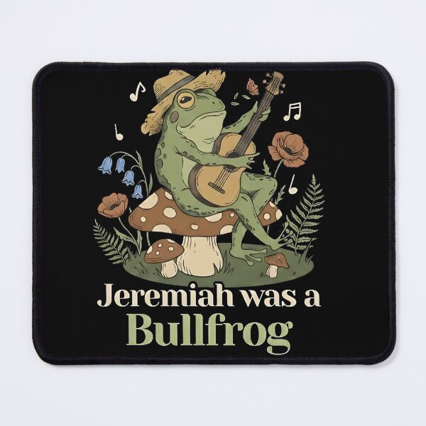 Item preview, Jeremiah Was A Bullfrog Funny Frog Guitar Vintage Nature T-Shirt designed and sold by ArcaneArtistry.