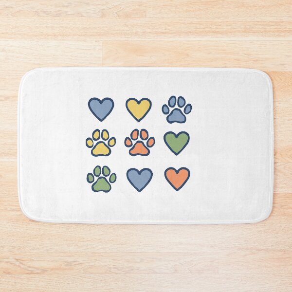 Item preview, Cute Paw Print & Heart Pattern – Colorful Pet Lover Design designed and sold by Gbriel3.