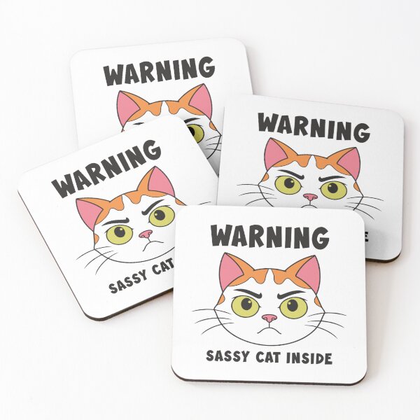 Item preview, Warning Sassy Cat Inside T-Shirt | Funny Black Cat Graphic Tee | Cute Cat Lover Gift Idea designed and sold by Charonde.