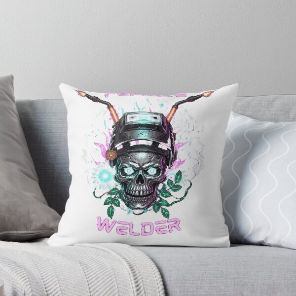 Item preview, Female Welder Skull Flames Daisy Graphic designed and sold by lucasdgead3.