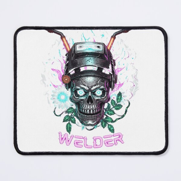 Item preview, Female Welder Skull Flames Daisy Graphic designed and sold by lucasdgead3.