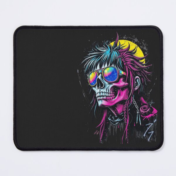 Item preview, Cyberpunk Neon Skull designed and sold by ERODED SELF.