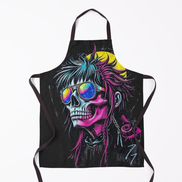 Item preview, Cyberpunk Neon Skull designed and sold by ERODED SELF.