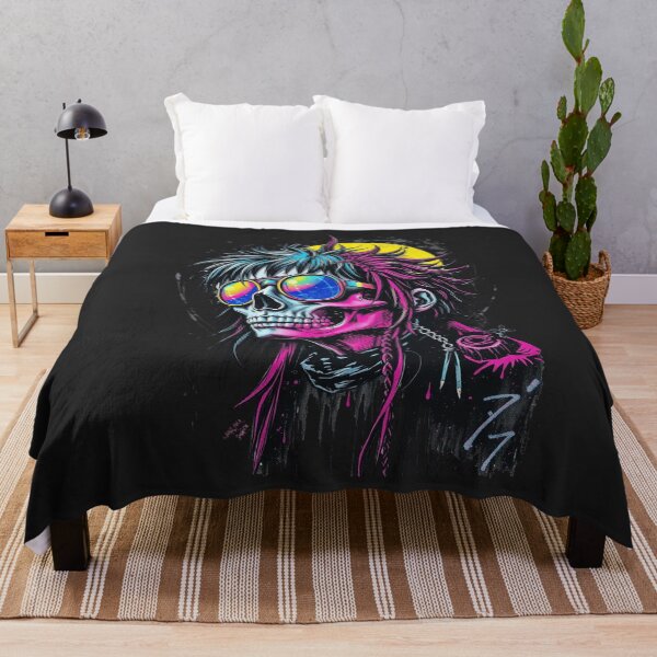 Item preview, Cyberpunk Neon Skull designed and sold by ERODED SELF.