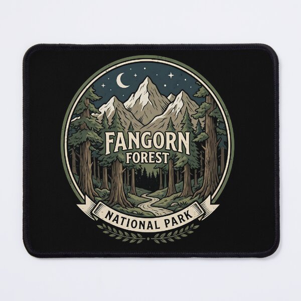 Item preview, Fangorn Forest National Park Fantasy Woodland Mountains Vintage Hiking T-Shirt designed and sold by ArcaneArtistry.