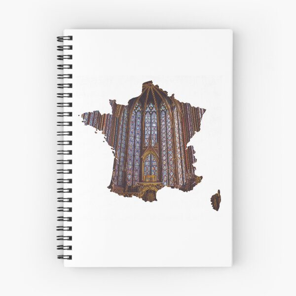 Item preview, France Map Sainte-Chapelle Stained Glass Paris Silhouette designed and sold by Maroan93.