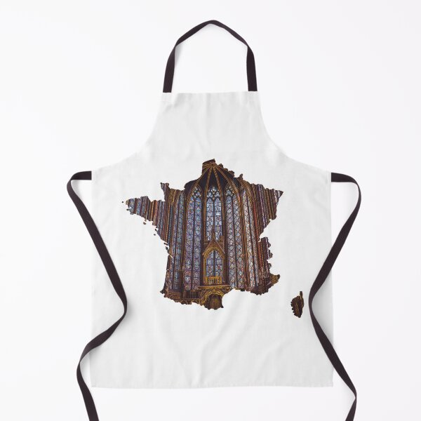 Item preview, France Map Sainte-Chapelle Stained Glass Paris Silhouette designed and sold by Maroan93.