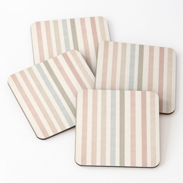 Item preview, Vintage Soft Pastel Stripes Linen Pattern designed and sold by NOUURRRR.