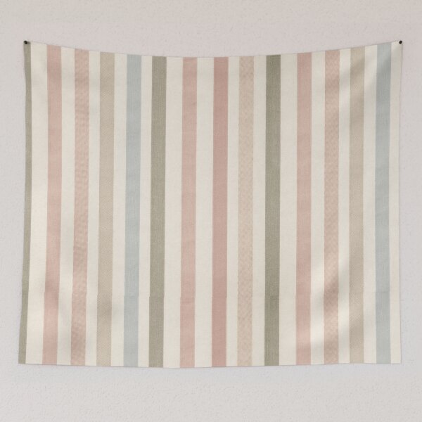 Item preview, Vintage Soft Pastel Stripes Linen Pattern designed and sold by NOUURRRR.