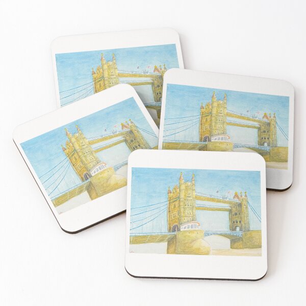 Item preview, Tower Bridge in Watercolor – London designed and sold by MiniRadiance.
