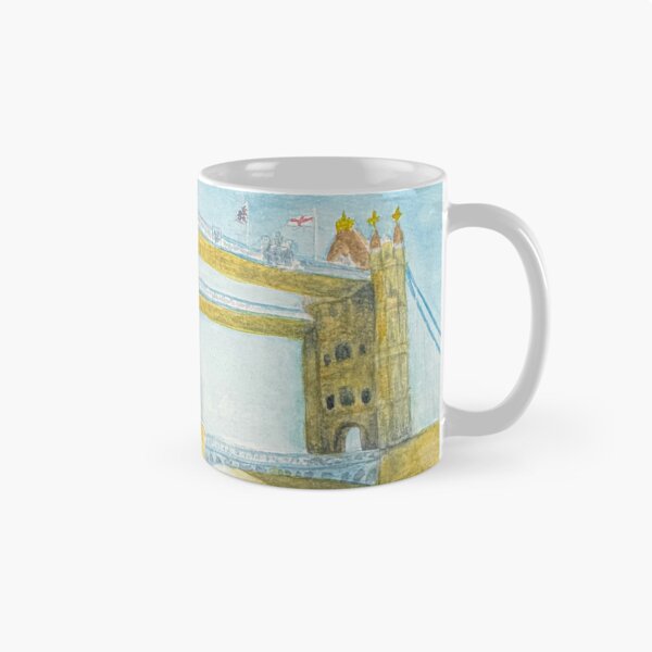 Artikelvorschau, Tower Bridge in Aquarell – London entworfen und verkauft von MiniRadiance.