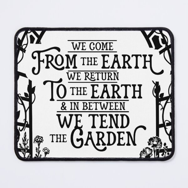 Item preview, We Come From the Earth, We Return to the Earth | Cottagecore Garden Gothic Botanical Art designed and sold by Rot & Bloom.