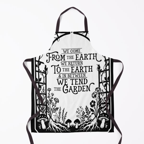Item preview, We Come From the Earth, We Return to the Earth | Cottagecore Garden Gothic Botanical Art designed and sold by Rot & Bloom.