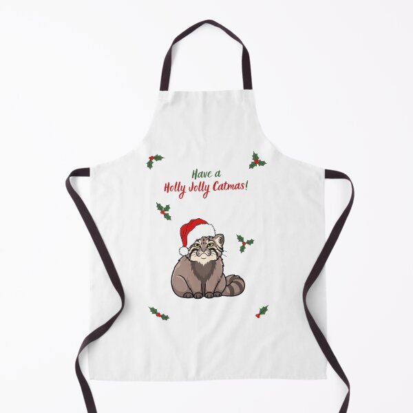 Item preview, Christmas Pallas's Cat (Manul) Holly Jolly Catmas designed and sold by MYCatStuff.