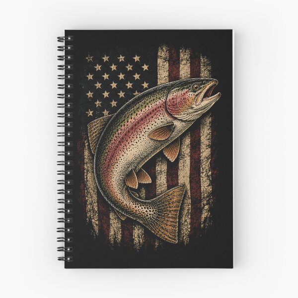 Item preview,  American Flag Rainbow Trout Angler designed and sold by SOUFIANE1991.